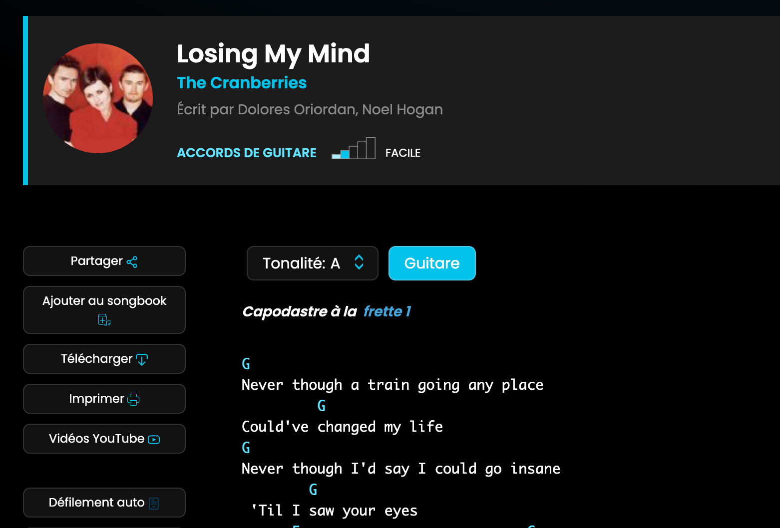 Aperçu du site E-Chords