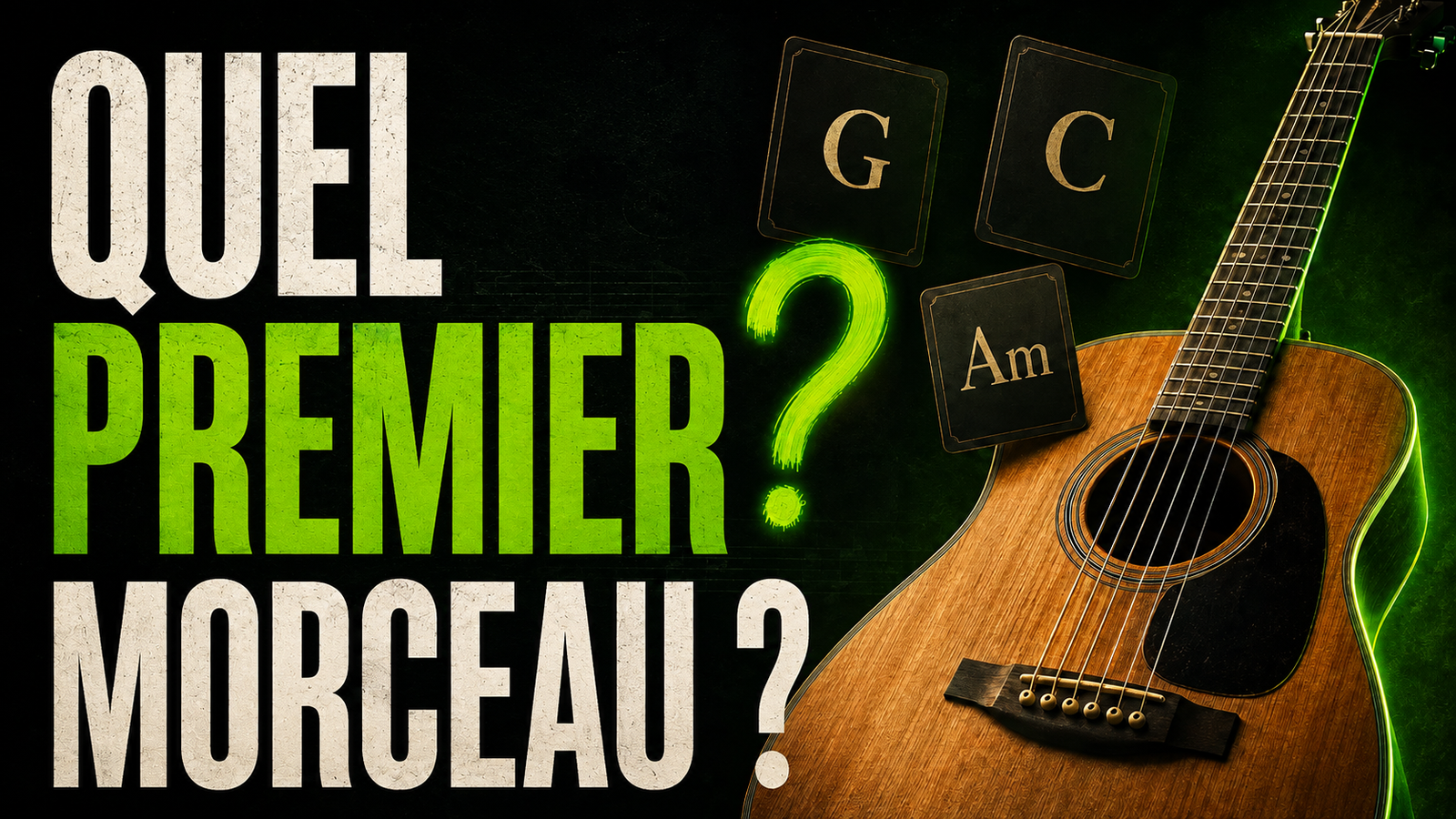 Choisir son premier morceau guitare débutant sur une guitare acoustique
