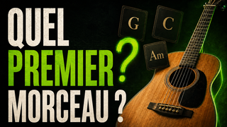 Choisir son premier morceau guitare débutant sur une guitare acoustique