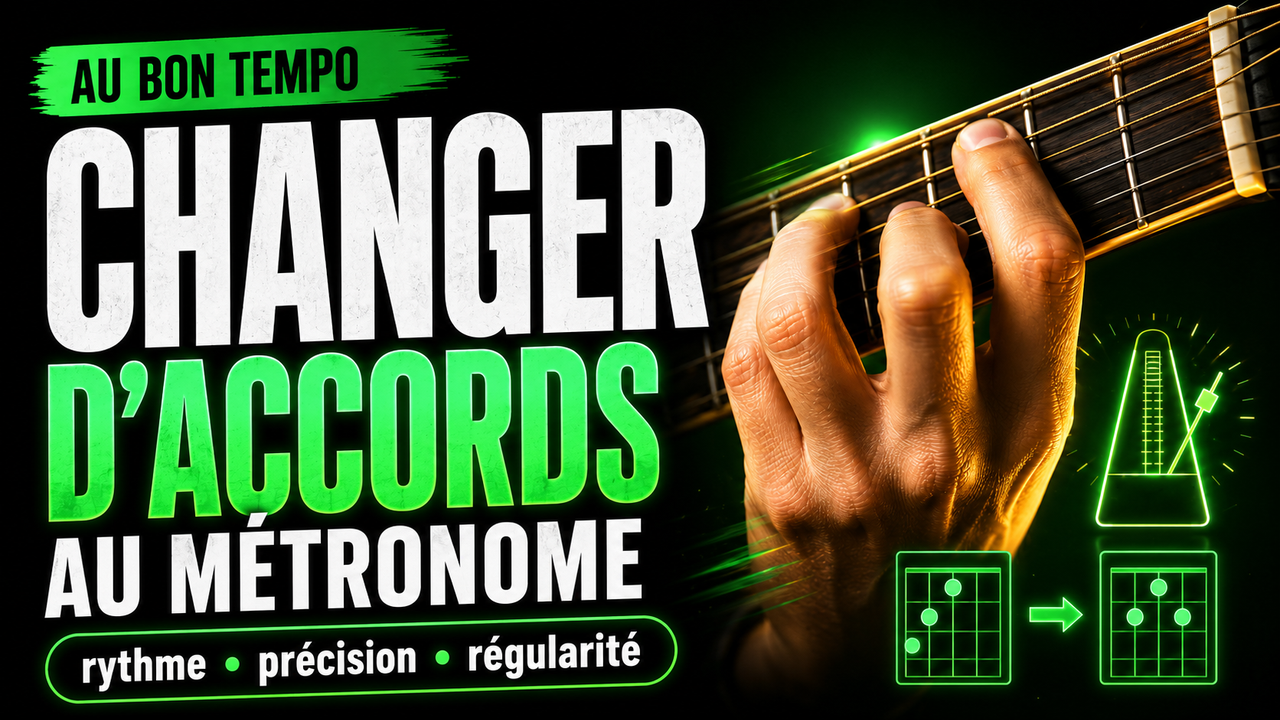 Travailler ses changements d'accords avec le métronome