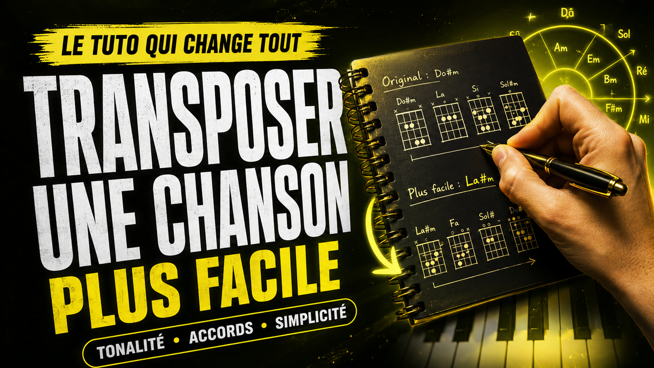 Transposer une chanson dans une tonalité plus facile