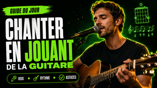 Chanter en jouant de la guitare